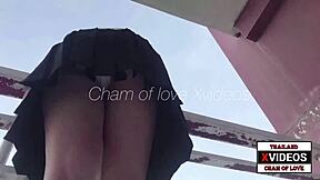 โชว์เซ็กซี่ในโรงแรม i got creampied in doggystyle threesome outdoor