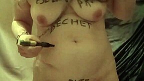 Slave F Endures Belt Whips And Indoctrination Training!