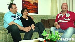 German MILF Takes Two Dicks