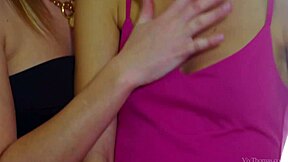 Hot lesbians aria logan and arian fingering kissing licking muff diving pussy sex cunilingus girl on girl