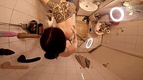 How does femdom in shower feel with close up couple action?