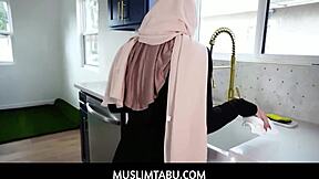 muslimtabu - big tits curvy hijab wife tokyo lynn finally gives in to her horny husband