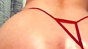 watch this sexy latina masturbate with squirts before anal