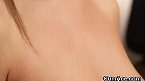 Sexy Idol Gets Cumshot On Her Face Swallowing All The Spunk