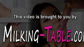 oiled masseuse gets cum on her big tits