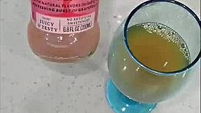 amateurs play with food on sexy barefoot toes