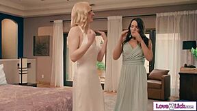 we are all licking the brides pussy to become maid of honor