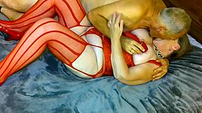 granny carmen and her lady in red outfits