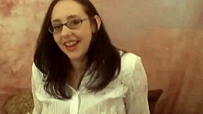 Audrey Alder is very shy and gives a blowjob.