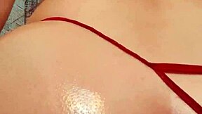 watch this sexy latina masturbate with squirts before anal