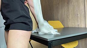 anal orgasm for breakfast and sucked stepdad in the kitchen