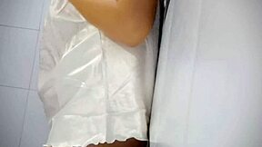 Chubby babe's tits play leads to wet pussy