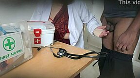 doctor giving blowjob secretly in clinic