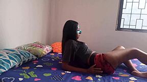 hot latina in transit through colombia i love touching myself and exploring my saggy natural tits