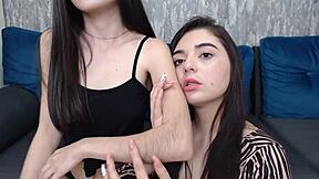 Licks hair on arms fetish