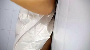 Chubby babe's tits play leads to wet pussy