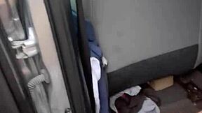 Busty Petite 18+ Hooker Fucks in Public Then Watches as She Takes a Load of Cum in Her Mouth