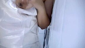 Chubby babe's tits play leads to wet pussy