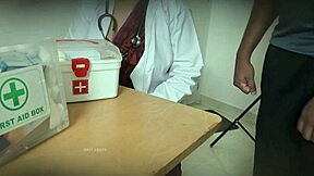 doctor giving blowjob secretly in clinic