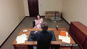 Latina Housewife Hammered From Behind By The Horny Principal!