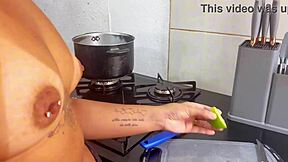 i am in the kitchen with lidi ferrari for episode 1 of our brazilian amateur cooking show