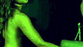 Dominant woman waits impatiently for taxi with naive young tourist