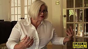 Chubby british sub dominated with roughsex and bondage