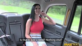 fake taxi jasmine jae gets a workout on the back seat and pees outside full scene