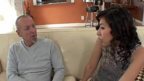 Nicole Ferrera Does Her Daddy Sqf with Deepthroat and Facial