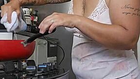 Pregnant Woman Shows Off Her Big Ass And Mature Body