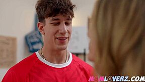 Milf Coach Demands to See New Team Player's Huge Cock in Reality Show!