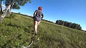 Lesbians Found Dildo Fuck in Forest!