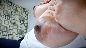 big natural tits horny latina loves playing her tits