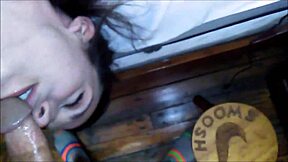 facefuck upsidedown gagging submissive deepthroat choking