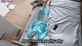 Stepmom Seduces Stepson with Bare Feet and Rides Him Hard