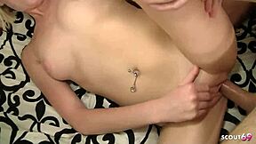 petite blonde teen with big clit and small tits gets picked up and fucked by older guy