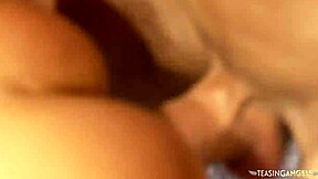 Busty brunette hottie wants to taste his stiff shaft