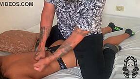 stepbrother gives exotic massage