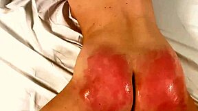 Brunette czech milf gets ass spanked hard in pov from whipping, then from face