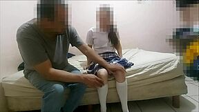 Innocent Teen Student Receives Pure Dick from Teacher in Homemade Session