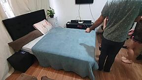 i invited friends to watch latina teens kissing and muff diving in crazy homemade fuck