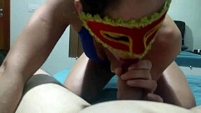 Wow, Coroa Ninfomaníaca Devouring Multiple Cumshots In Her Mouth, Loving It!