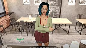 Busty Blonde Struggles With Massive Cock Behind Counter