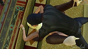 Two robbers boldly meet an Arab princess