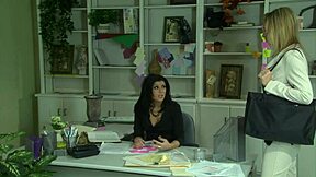 Monica Sweetheart fucks her colleague's big cock on the board room table