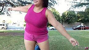 Asian mature wife tricked to cheating fuck by old ugly coach Dirty Harry with Whitezilla monster cock