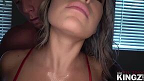 valentina dolce gets massaged and covered in sweet cum