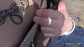 striking czech girl gets seduced in the shopping centre and pounded hard in pov