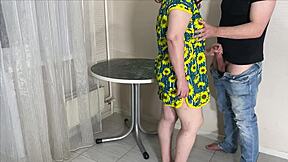 big milf with tight tits and wide hips does blowjob and spreads big ass for anal