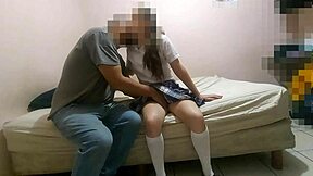 Innocent Teen Student Receives Pure Dick from Teacher in Homemade Session